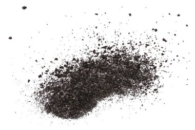 morumsu kırmızı mineral beyaz arka plan üzerinde kristal doku izole kazık