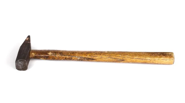Old hammer isolated on white — Stock Photo, Image