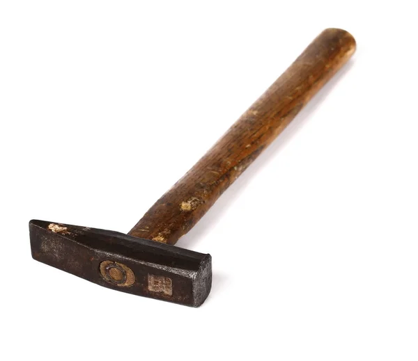 Old hammer isolated on white — Stock Photo, Image