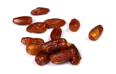 Beyaz, tatlı meyve izole kuru tarihler