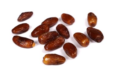 Beyaz, tatlı meyve izole kuru tarihler