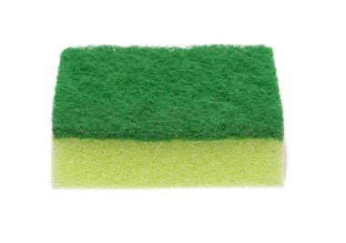 sünger beyaz arkaplanda izole edildi