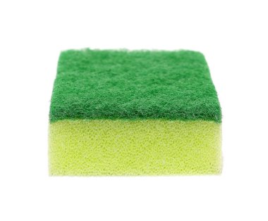 sünger beyaz arkaplanda izole edildi