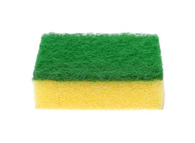 sünger beyaz arkaplanda izole edildi