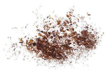 Beyaz arka planda, karanlık zengin Kentucky ile parlak Virginia izole koyu tütün