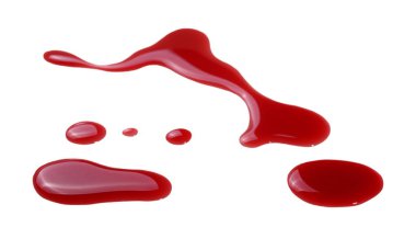 Kan izole üzerinde beyaz arka plan, kırpma yoluyla sıçramış.