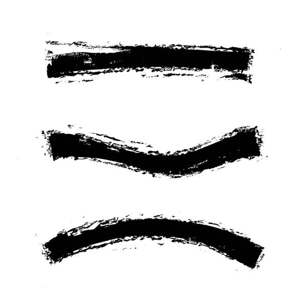 Grunge black lines brush stroke — Stock Photo, Image