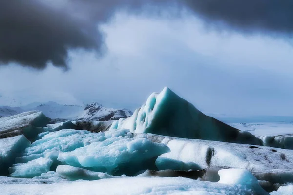 冰原Jokulsarlon冰川泻湖 — 图库照片