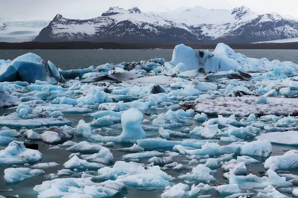 Λιμνοθάλασσα του παγετώνα jokulsarlon, Ισλανδία — Φωτογραφία Αρχείου