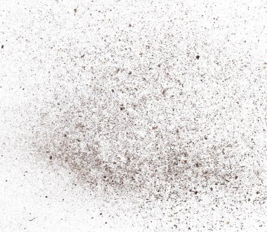 izole kırpma yolu ile beyaz arka plan üzerinde toz