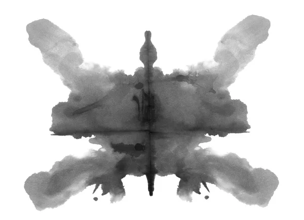 Foto teste de tinta Rorschach isolado no fundo branco — Fotografia de Stock