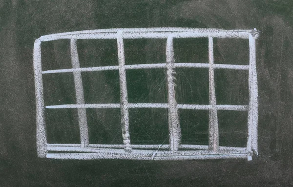 İş grafik kara tahta, blackboard doku üzerinde — Stok fotoğraf