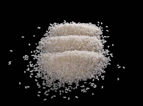 흰 쌀 더미에 고립 — 스톡 사진
