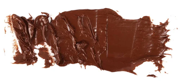 Krem çikolata beyaz arka plan üzerinde izole — Stok fotoğraf