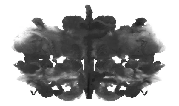 Foto teste de tinta Rorschach isolado no fundo branco — Fotografia de Stock