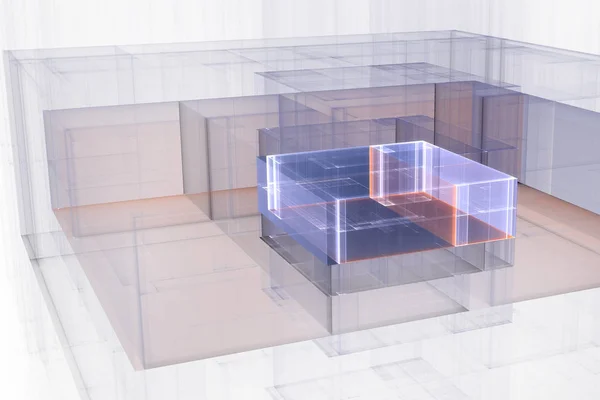 Genel mimari planı yer planı B resimli