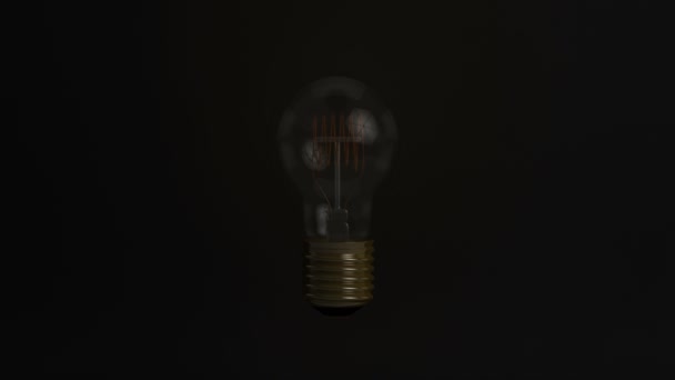 Liten Zooma Till Illustrerade Flytande Lampa Flimmer Och Slå Upplösning — Stockvideo