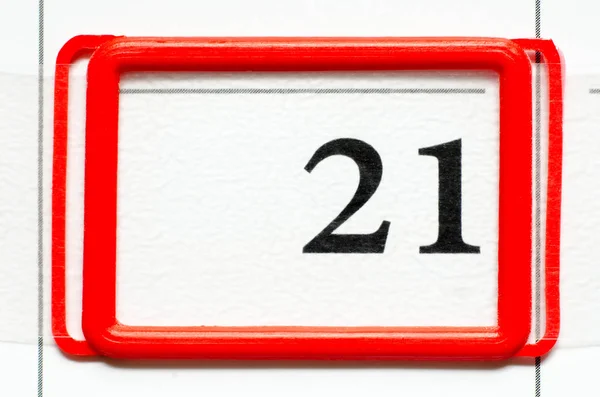 Kalendářní datum — Stock fotografie