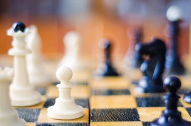 bir satranç figürleri