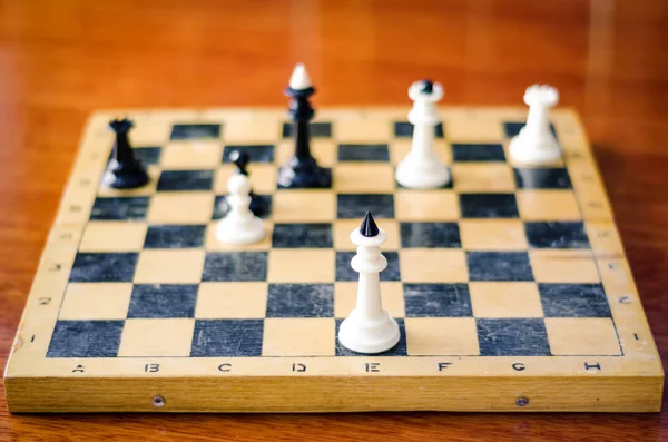 Bir satranç figürleri — Stok fotoğraf