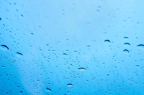 Background Rain Drops Glass — Stock Photo, Image
