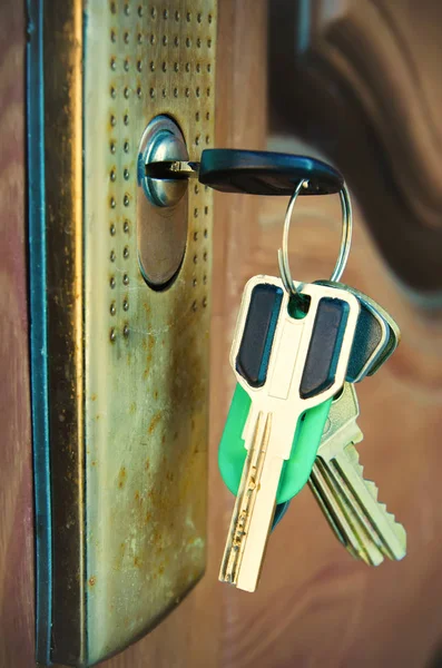Old Key Door Keyhole — Stock Photo, Image
