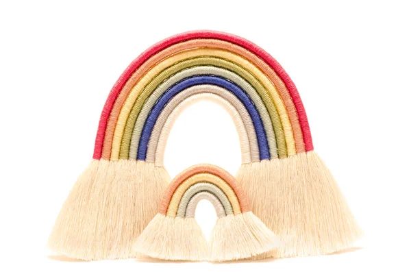 Macrame rainbow — Stock Photo, Image