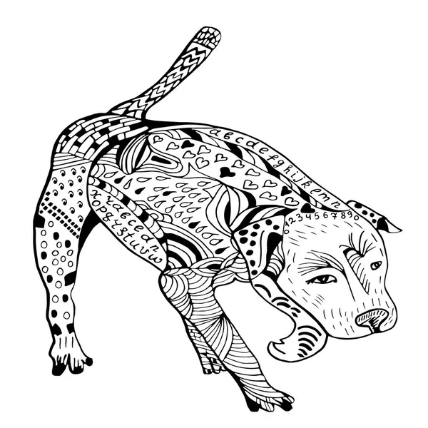 Dog Hand drawn sketched vector illustration.