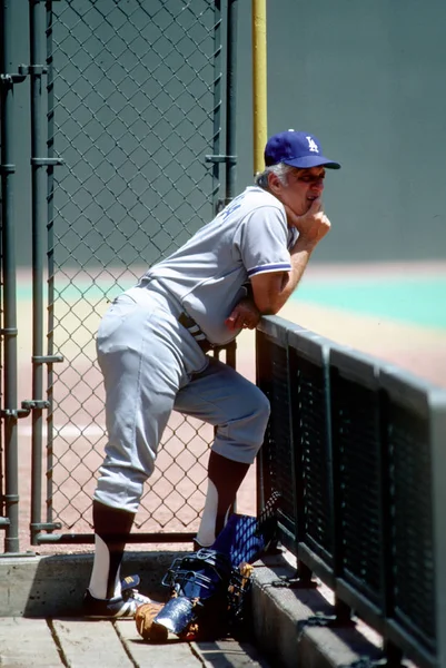 Los Angeles Dodgers Tommy Lasorda Müdürü — Stok fotoğraf