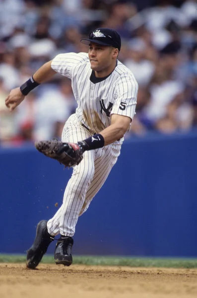 Derek Jeter Wstrzymywacz New York Yankees — Zdjęcie stockowe