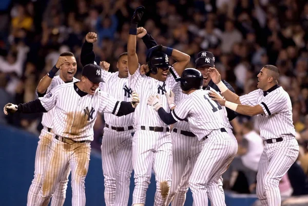 Παγκόσμια Σειρά 2000 New York Yankees Κερδίζοντας Γιορτή — Φωτογραφία Αρχείου