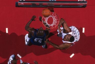 NBA basketbol oyun aksiyon havai görünümü