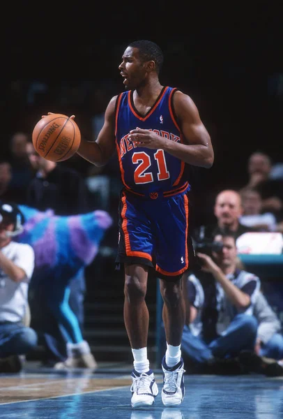 Charlie Ward Dos New York Knicks — Fotografia de Stock