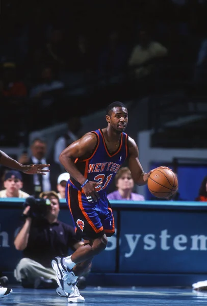 Charlie Ward Dos New York Knicks — Fotografia de Stock