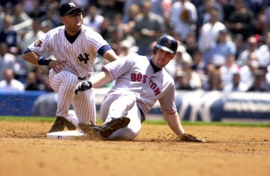  Derek Jeter of the New York Yankees     clipart