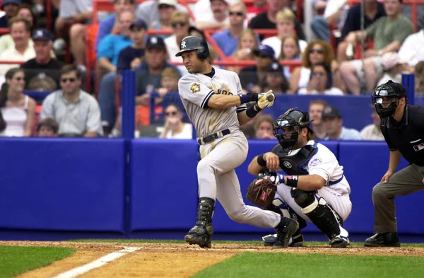 Derek Jeter Dos New York Yankees — Fotografia de Stock