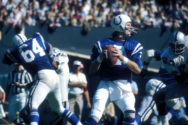 Bert Jones Oyun Kurucu Oyun Eylem Baltimore Colts Için — Stok fotoğraf