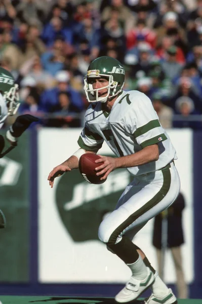 Ken Brien Quarterback Aktion Für Die New York Jets — Stockfoto