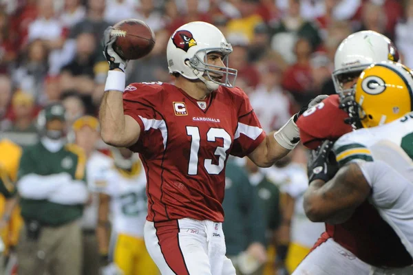 Kurt Warner passeert voor vijf Touchdowns. — Stockfoto