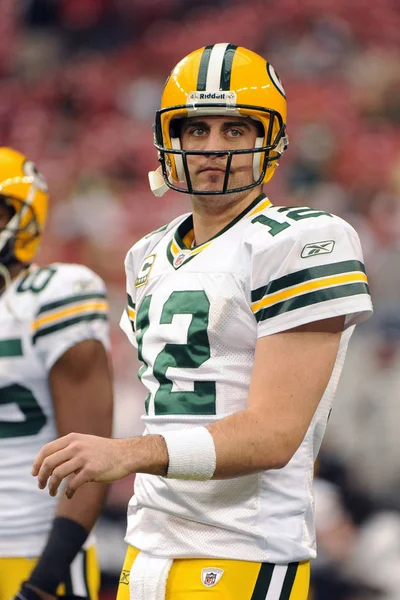 Aaron Rodgers Quarterback for the GreenBay Packers. — Stock Photo, Image