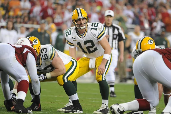 Quarterback Aaron Rodgers για την Packers Greenbay. — Φωτογραφία Αρχείου