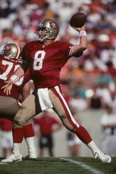 Steve Young Quarterback Van San Francisco 49Ers Spelactie — Stockfoto