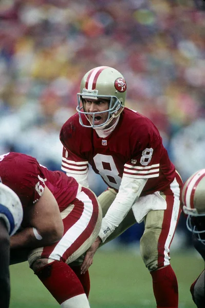 San Francisco 49Ers Oyun Eylem Steve Young Oyun Kurucusu — Stok fotoğraf