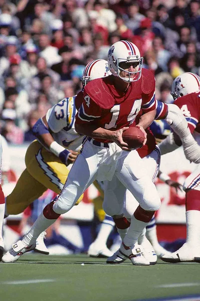 Steve Grogan Quarterback Für Die New England Patriots — Stockfoto