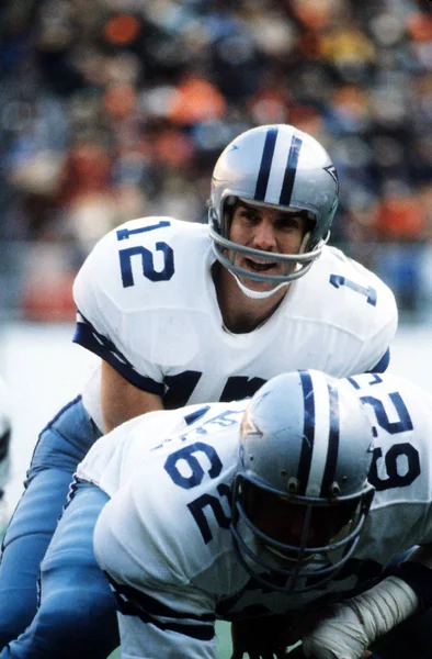 Roger Staubach Quarterback Für Die Dallas Cowboys — Stockfoto