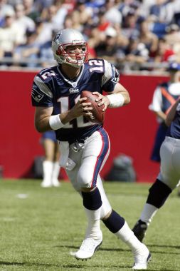 Tom Brady Quarterback for the New England Patriots clipart
