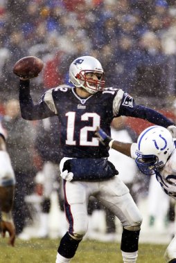 Tom Brady Quarterback for the New England Patriots clipart