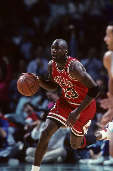 Michael Jordan Hall Fame Player Dla Chicago Bulls — Zdjęcie stockowe