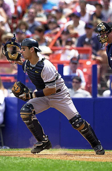 Хорхе Posada Нью Йорк Янкіз Бейсбол — стокове фото