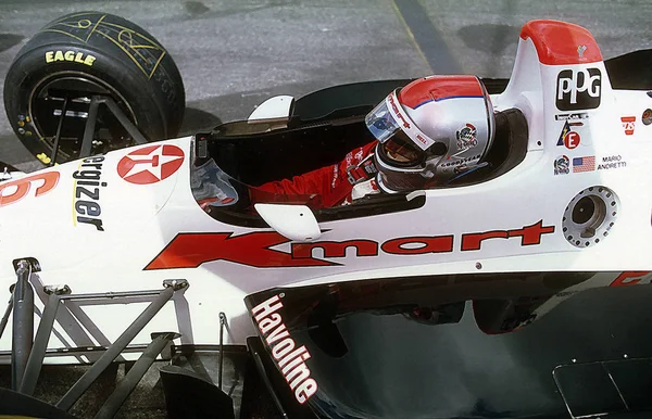 Mario Andretti Indy Személygépkocsi Vezető — Stock Fotó